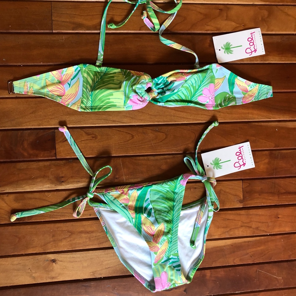 Lilly Pulitzer Tropical Bandeau Bikini